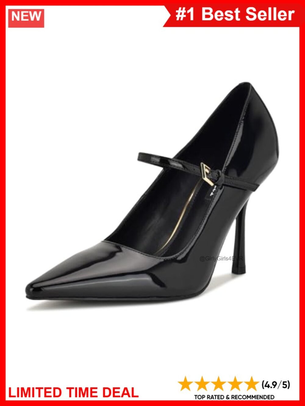 Pointy Toe Stiletto Ankle Strap Dress Pumps